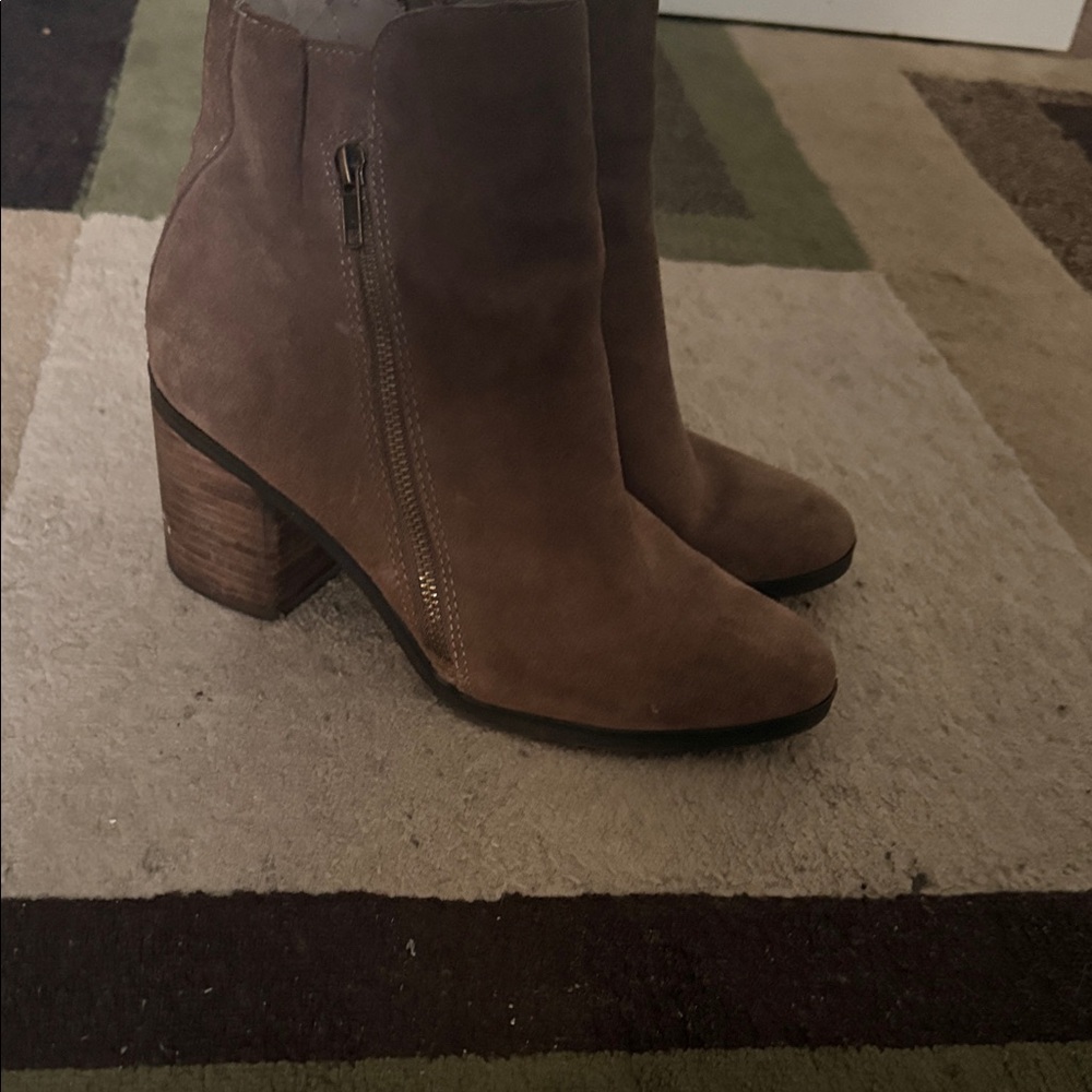 Brown Suede Ankle Boots